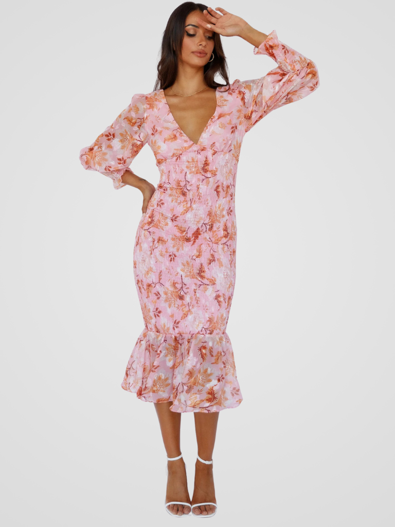ROBE MIDI POÉSIE DE JARDIN