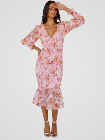 ROBE MIDI POÉSIE DE JARDIN