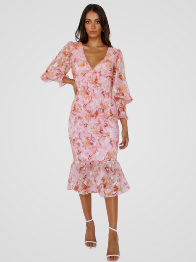 ROBE MIDI POÉSIE DE JARDIN