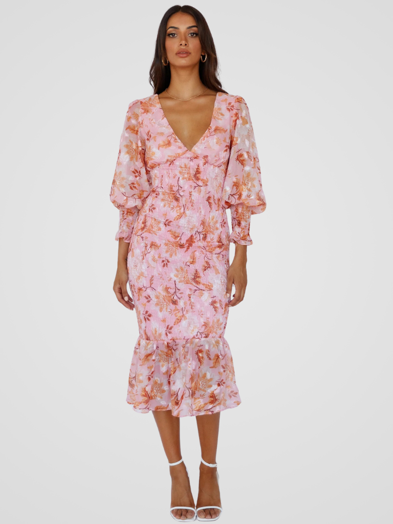 ROBE MIDI POÉSIE DE JARDIN