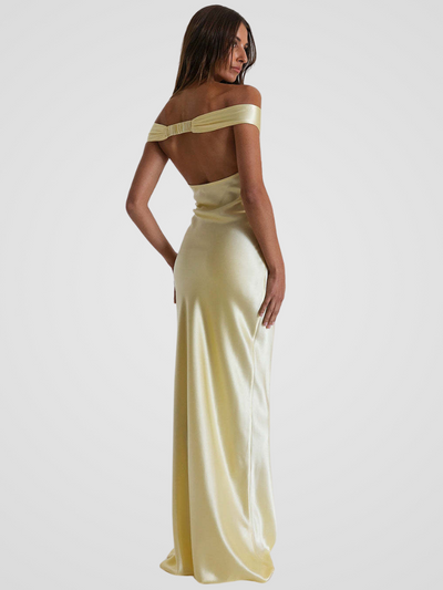 ÉLIORA ROBE MAXI EN SATIN
