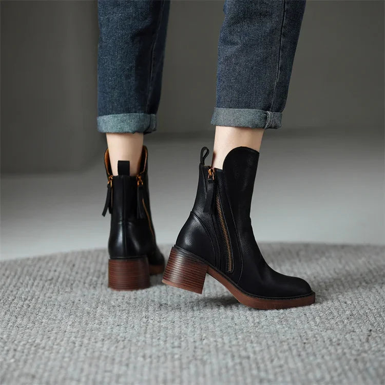 Klara™ – Bottines en cuir