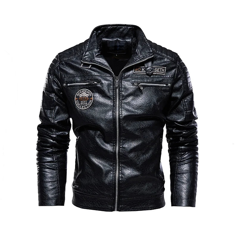 Alexandre™ | Veste biker vintage marron