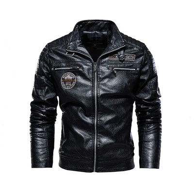 Alexandre™ | Veste biker vintage marron