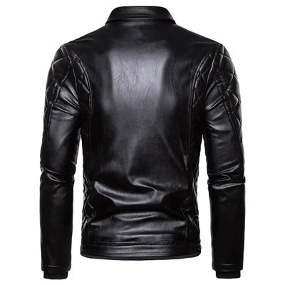 Thiago™ | Blouson aviateur marron avec col en fourrure noire