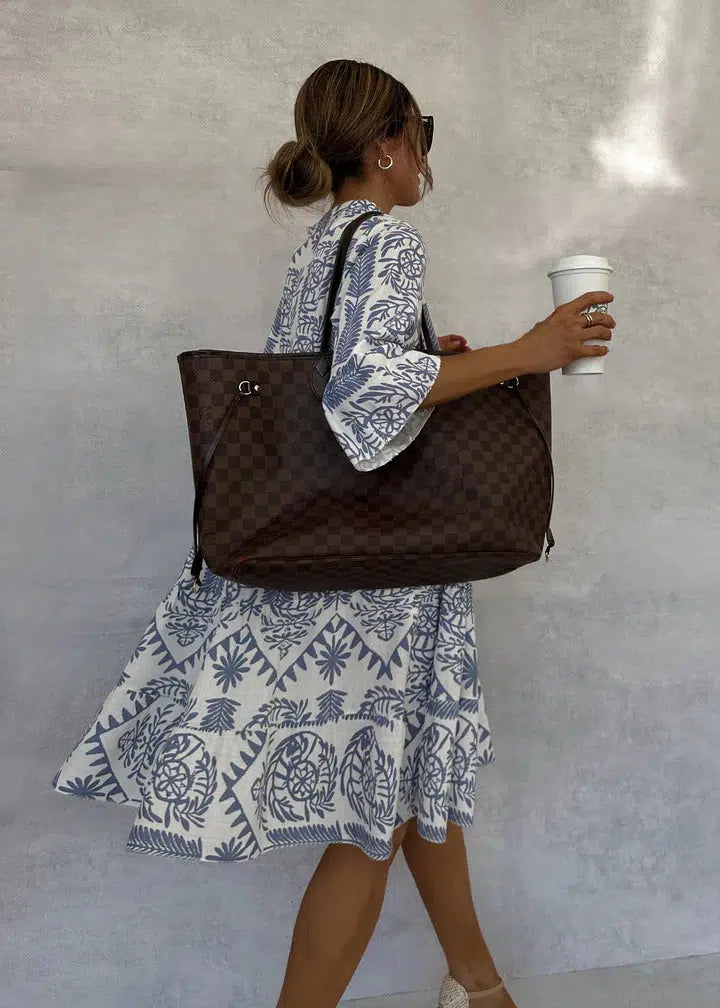 Idalina | Robe Imprimée Élégante