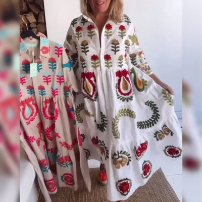 Juliette | Robe Imprimé Floral Graphique