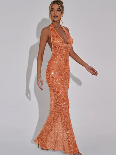 ROBE MAXI LUXE GLAM SPARKLE