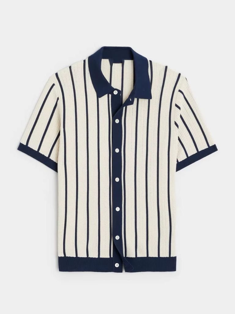 Polo Tricot Cadre Atlantique – Leviana