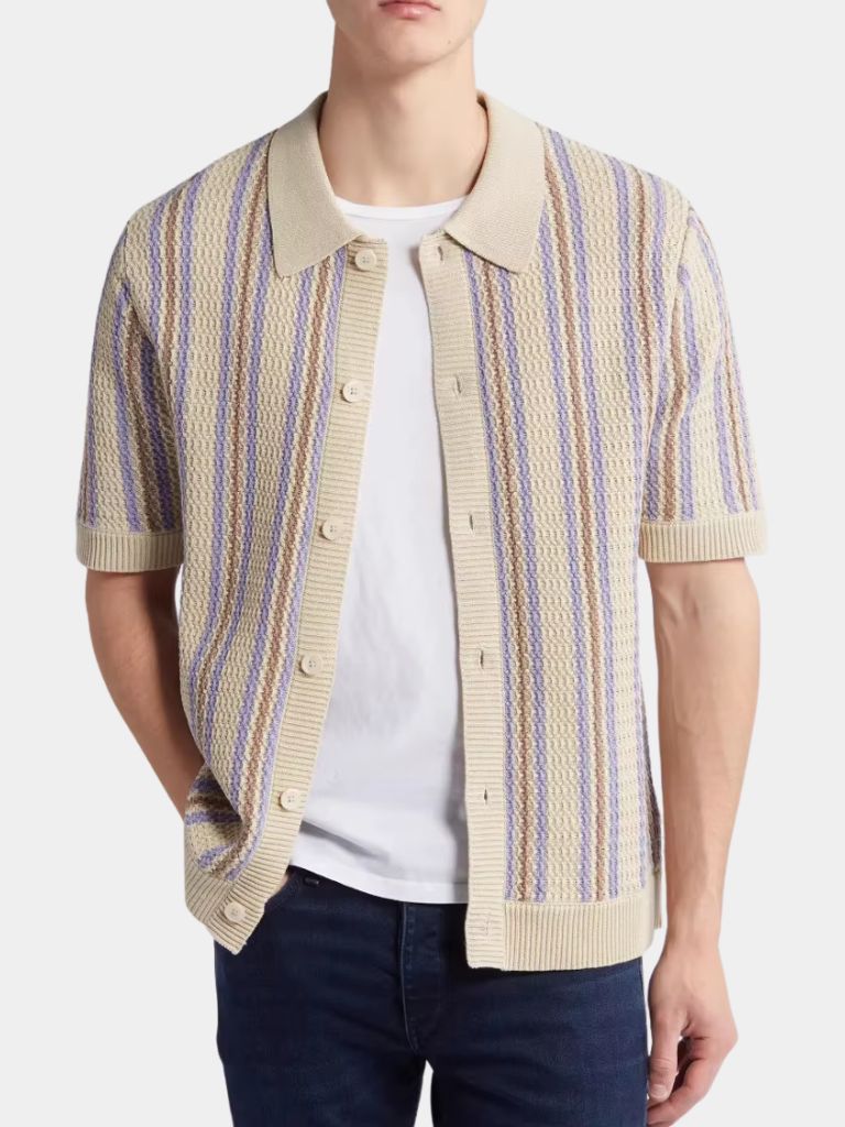 Polo Tricot Cadre Atlantique – Leviana