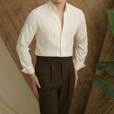 Chemise rayée en seersucker - Leviana