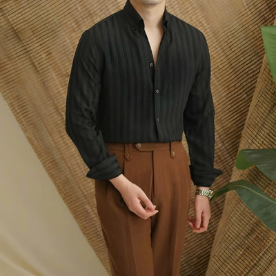 Chemise rayée en seersucker - Leviana