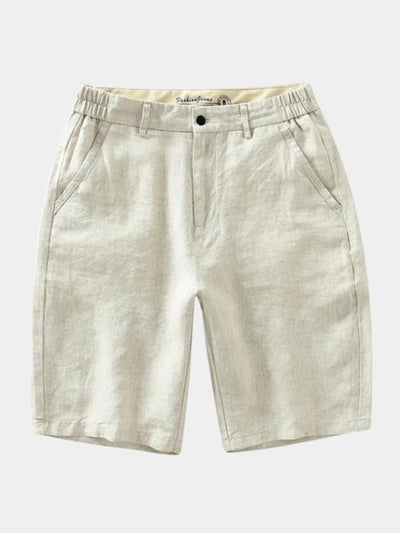 Shorts en Lin Bleu Horizon - Leviana