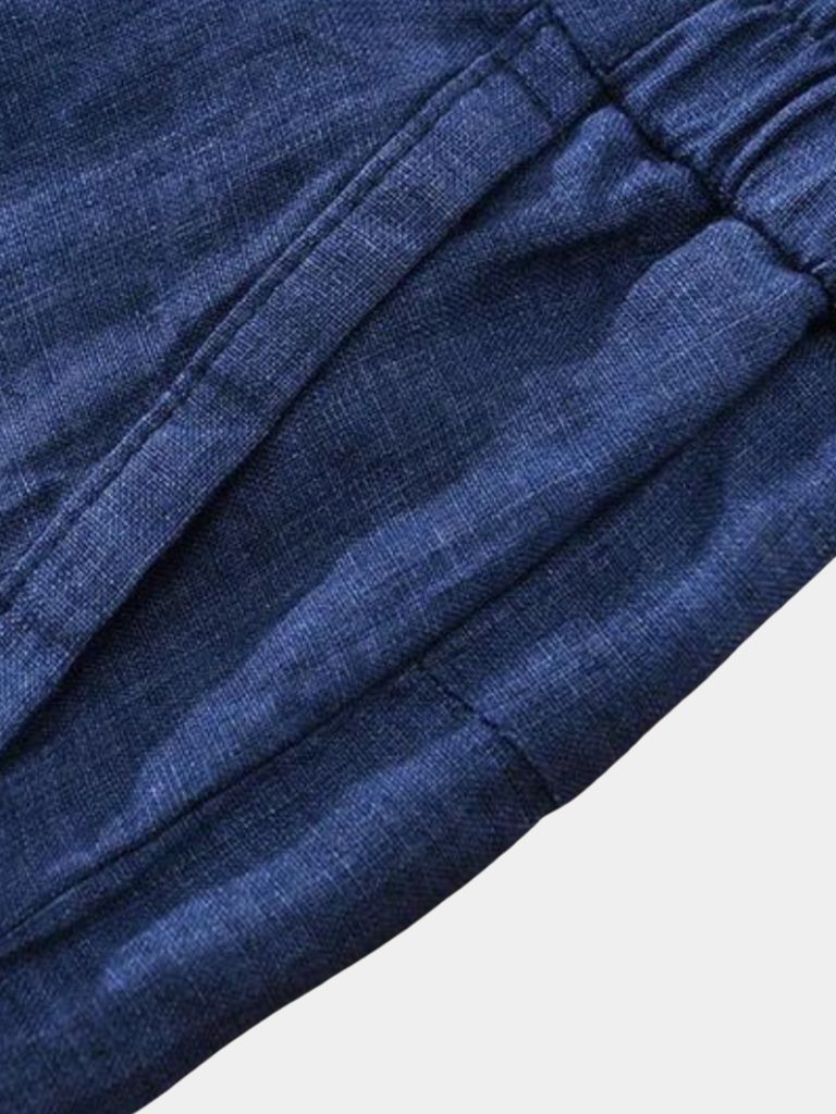 Shorts en Lin Bleu Horizon - Leviana