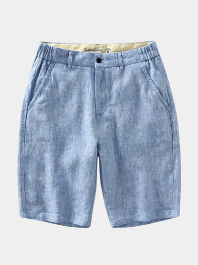 Shorts en Lin Bleu Horizon - Leviana
