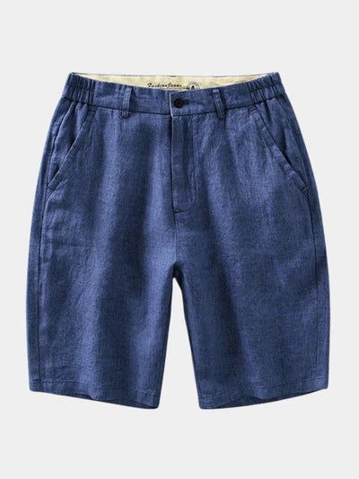 Shorts en Lin Bleu Horizon - Leviana