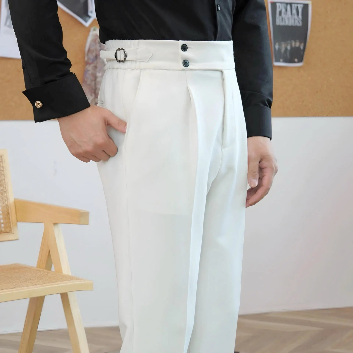 Pantalon élastique classique Sidetab Italia