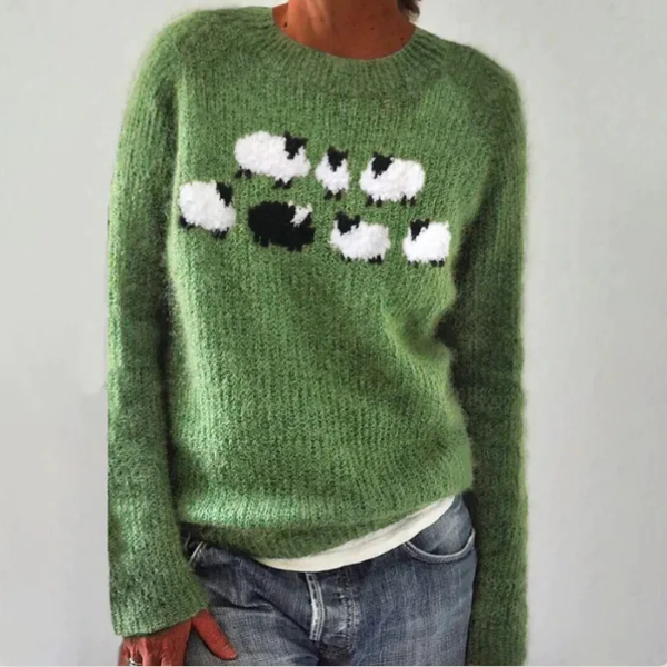 Giulia – Pull confortable - Vert