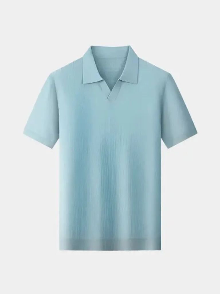 Chemise Polo Tricot Sans Boutons Décontractée - Leviana