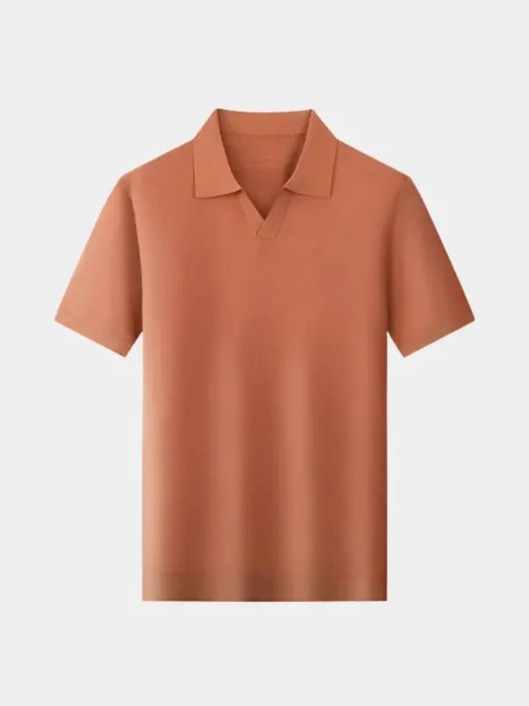 Chemise Polo Tricot Sans Boutons Décontractée - Leviana