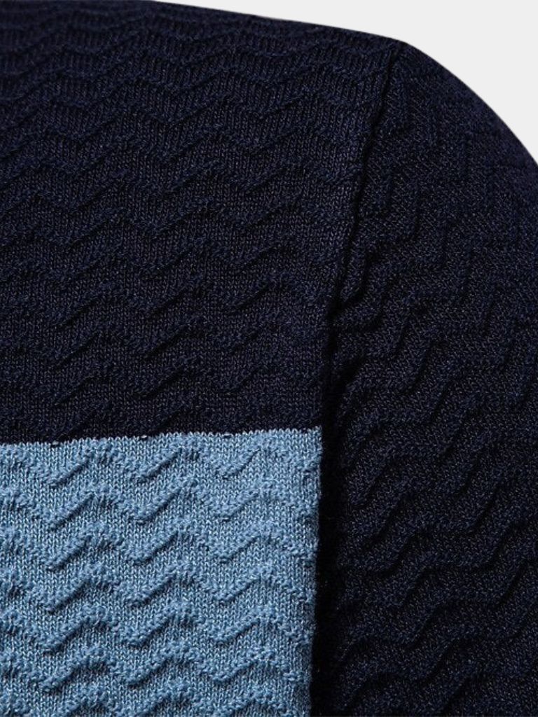 Polo Classique Ajusté à Col Zippé Quart de Manche - Leviana