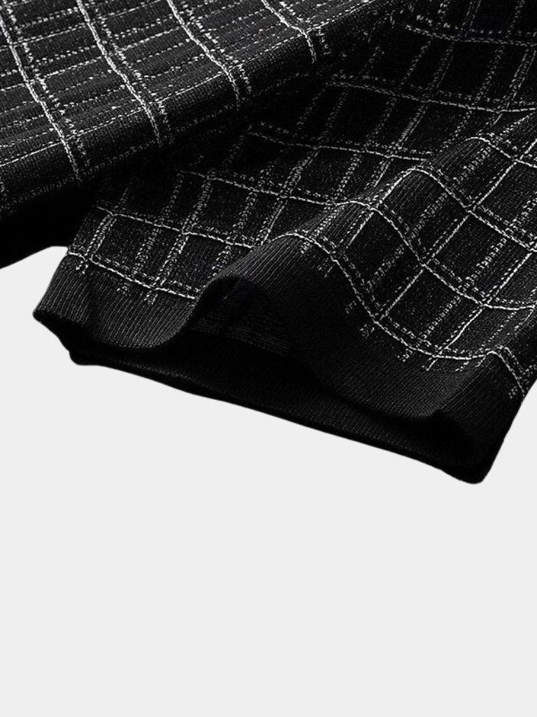 Polo en Tricot Noir Classique - Leviana