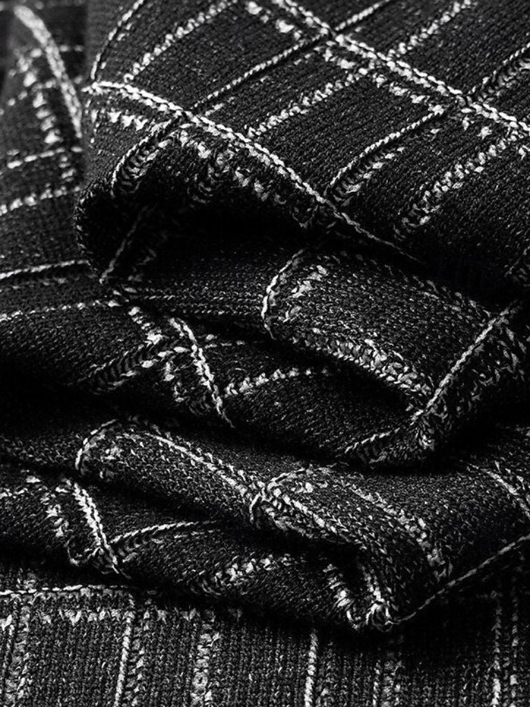 Polo en Tricot Noir Classique - Leviana