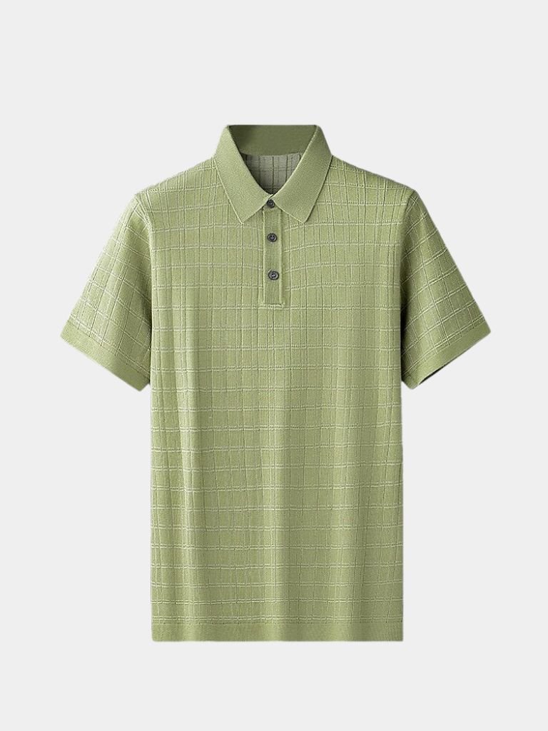 Polo en Tricot Noir Classique - Leviana