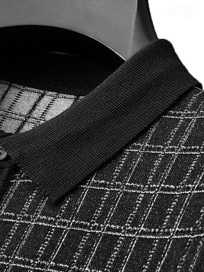 Polo en Tricot Noir Classique - Leviana