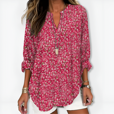 Annette™ | Col V Chic et Manches Longues