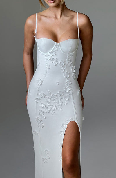 Robe Maxi en Appliqué Floral L’atelier D’amélie