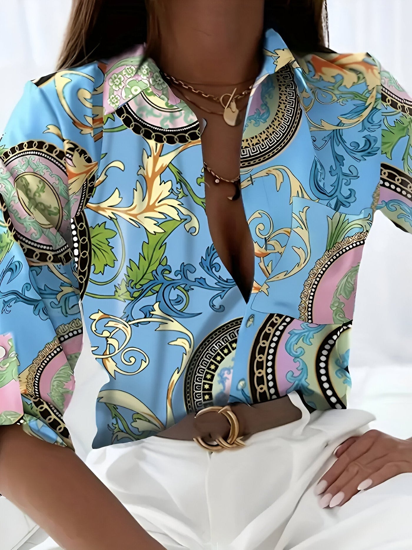 Thalie™ | Blouse de Luxe et Élégante