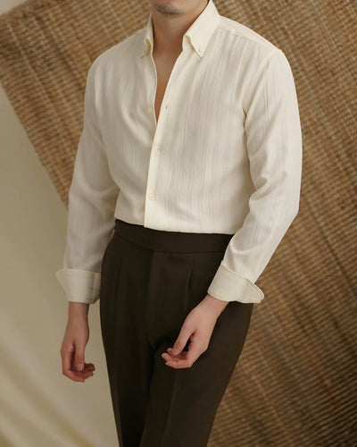 Chemise rayée en seersucker - Leviana