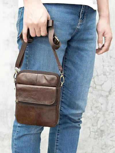 Sac à bandoulière en cuir essentiel - Leviana