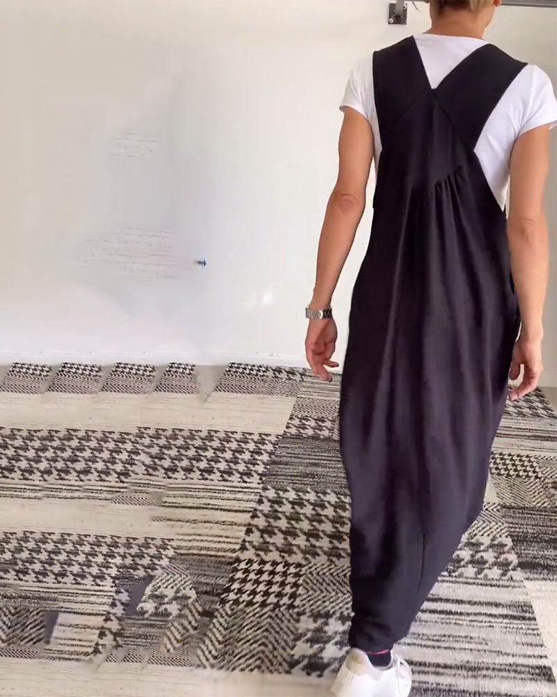 Alice | Robe décontractée à bretelles unies