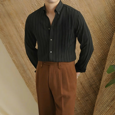 Chemise rayée en seersucker - Leviana