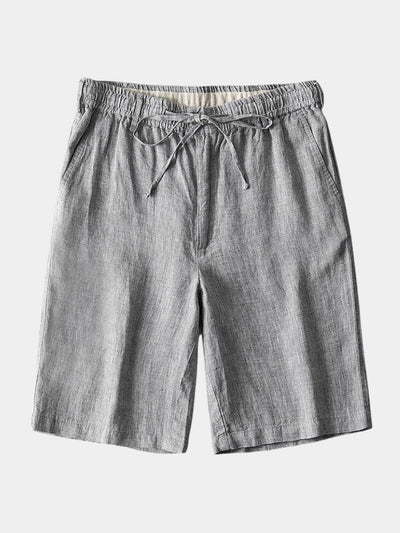 Shorts en Lin Gris Mariner - Leviana