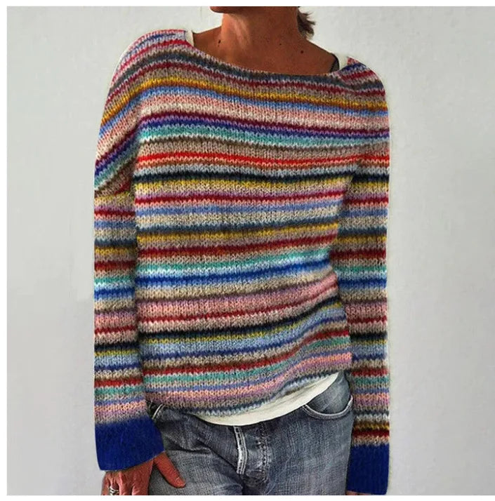 Giulia – Pull confortable - Arc-en-ciel