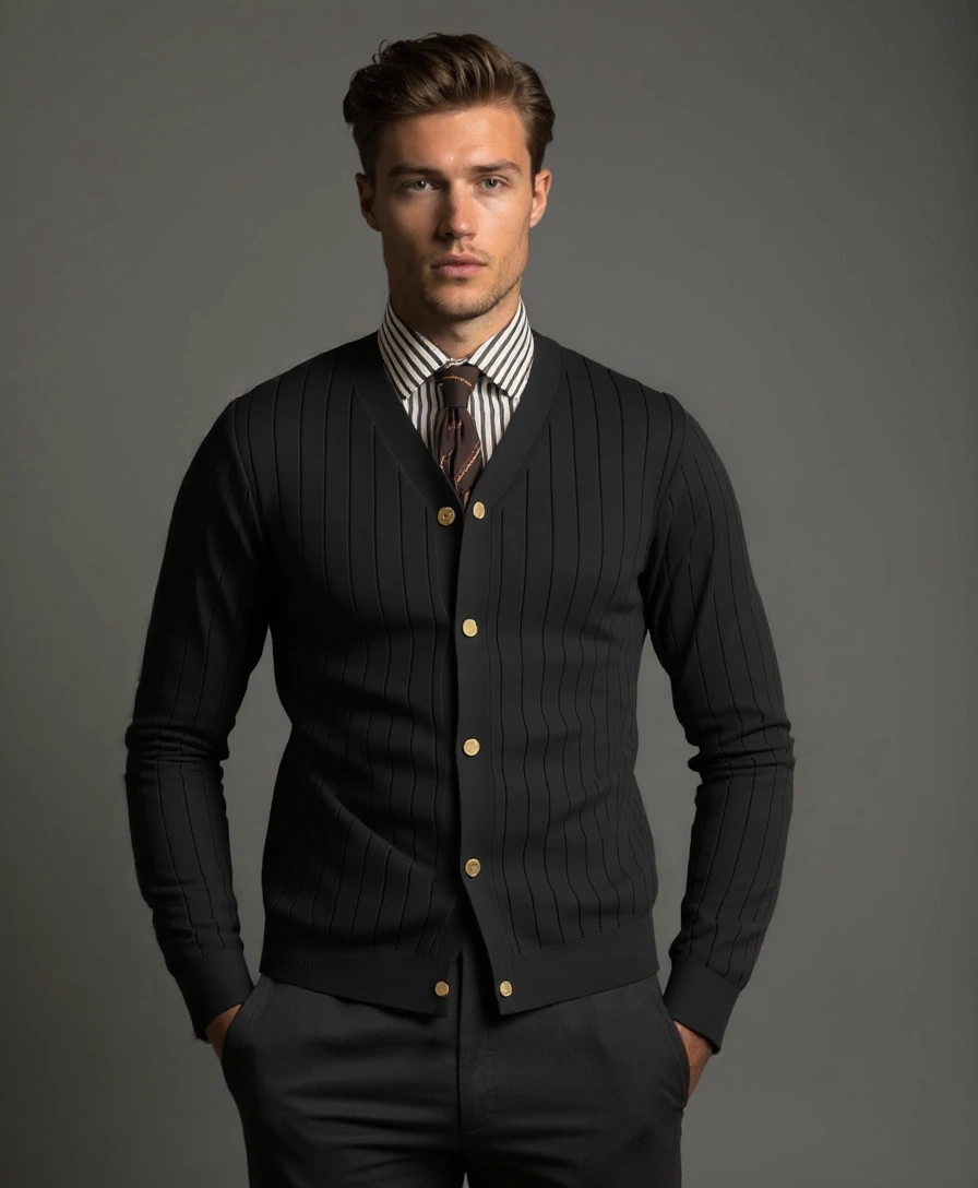 Cardigan tricot décontracté - Leviana