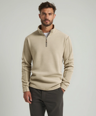 Pull à col montant et zip Alpine - Leviana