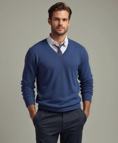 Pull en cachemire avec col en V - Leviana