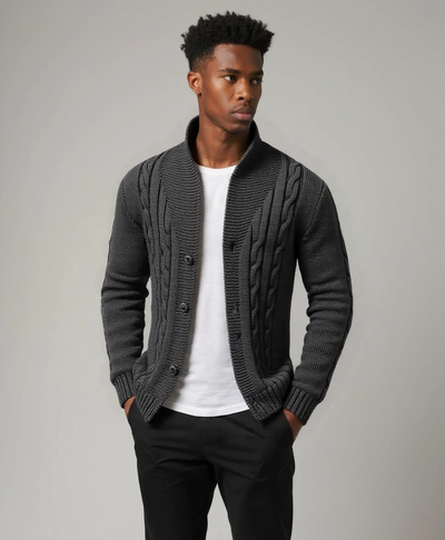 Cardigan Tricoté Élégant pour Hommes - Leviana