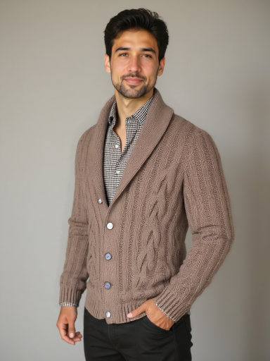 Gilet en Tricot pour Hommes - Leviana