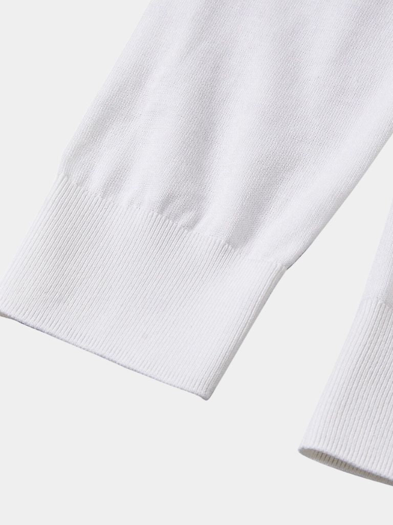 Polo à Manches Longues Élite Ivoire – Leviana