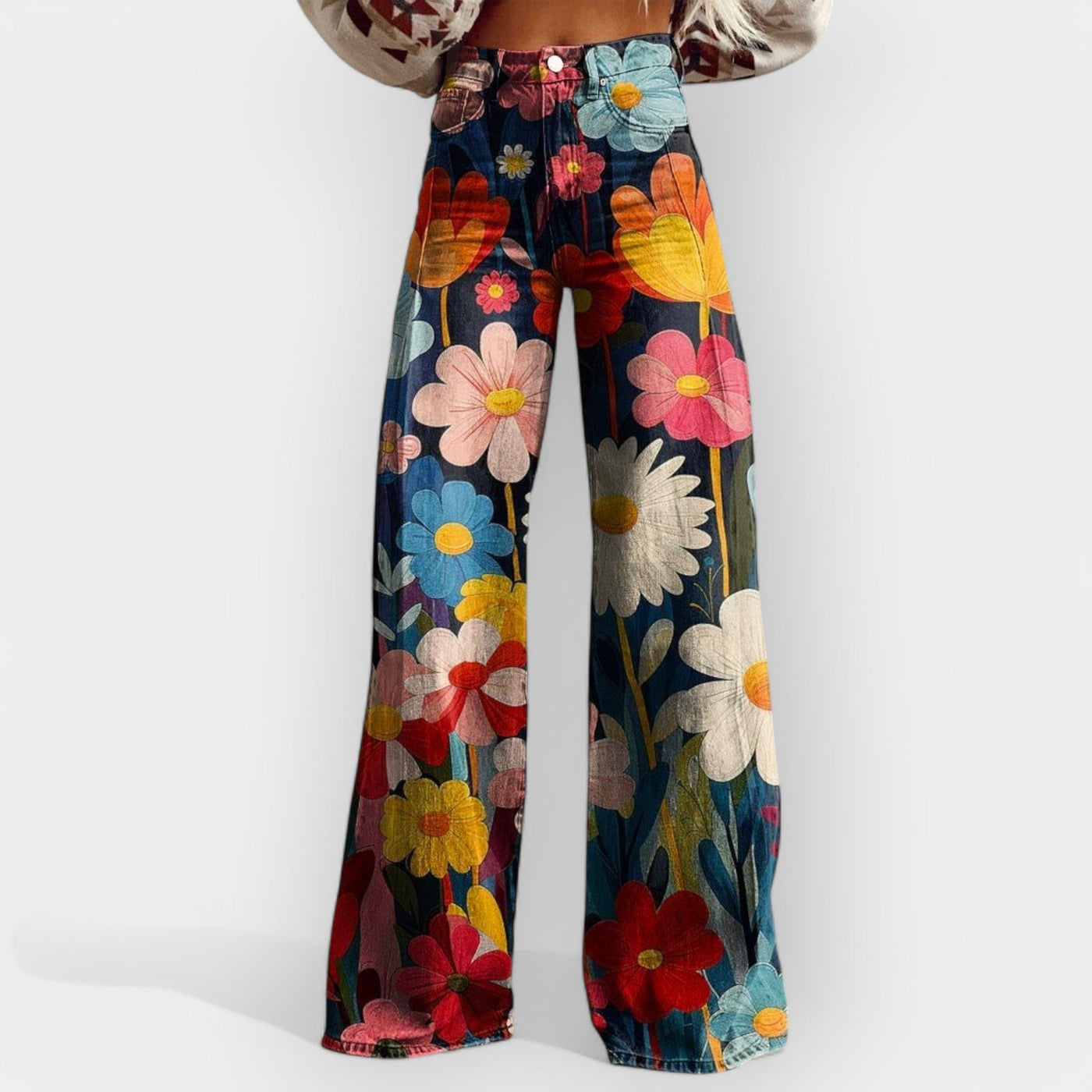 Pantalon Flare Floral