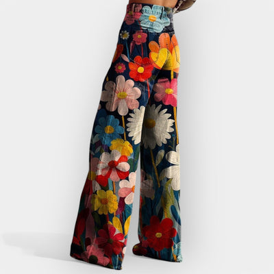 Pantalon Flare Floral