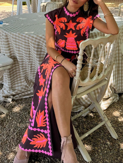 Katia | Ensemble haut et jupe imprimé chic