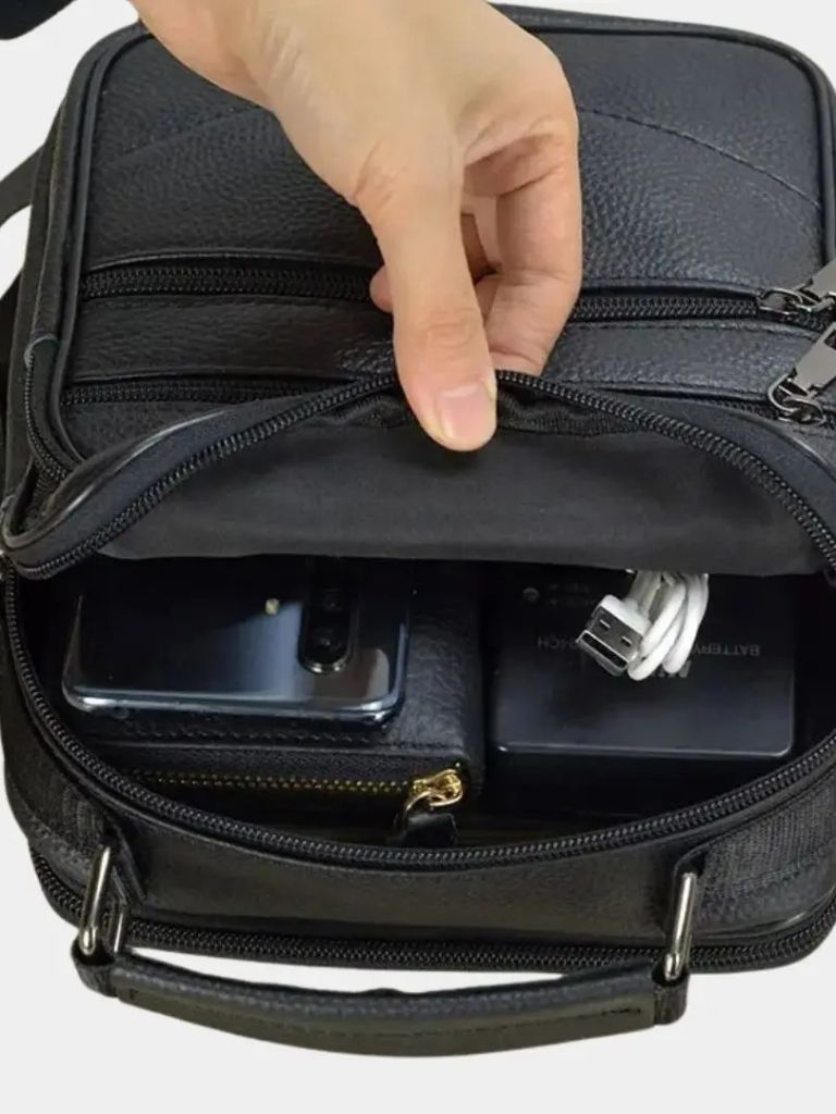 Sac à main en cuir - Croix et Couronne