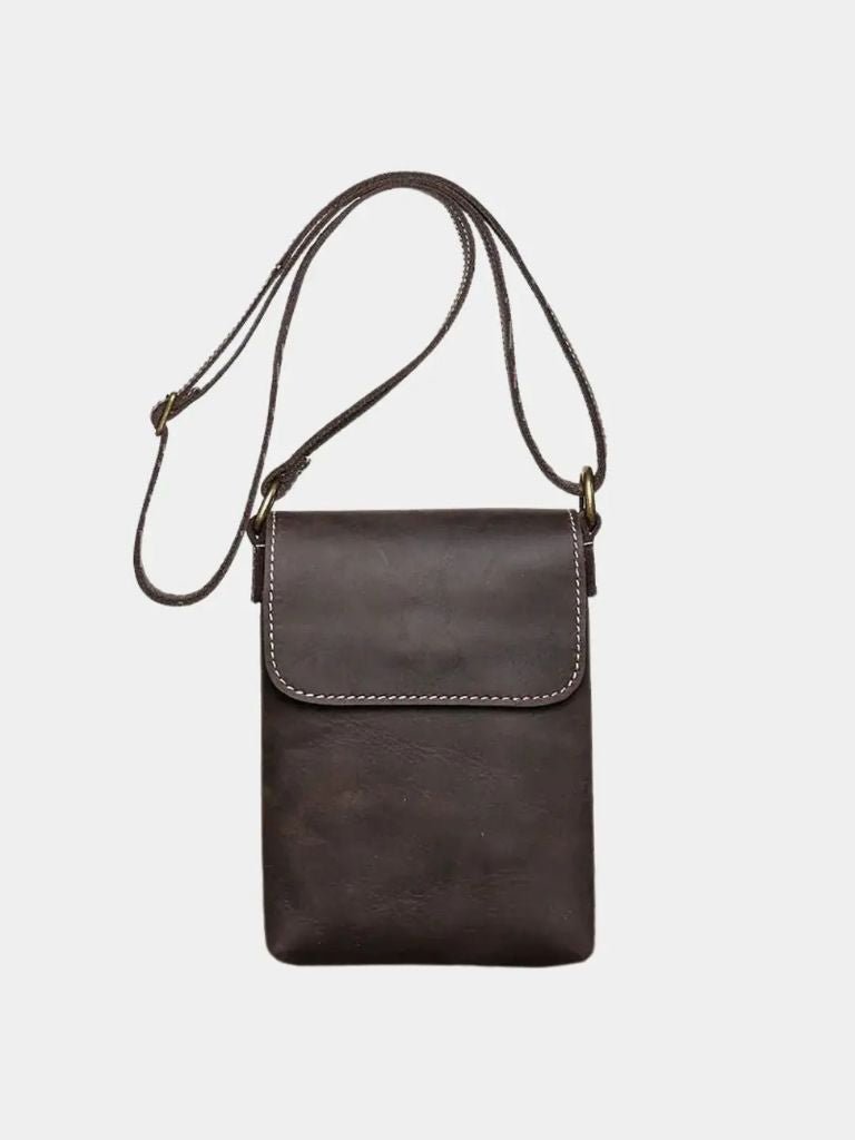 Sac à bandoulière mini en cuir pour hommes - Leviana