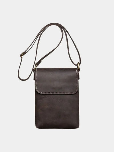 Sac à bandoulière mini en cuir pour hommes - Leviana
